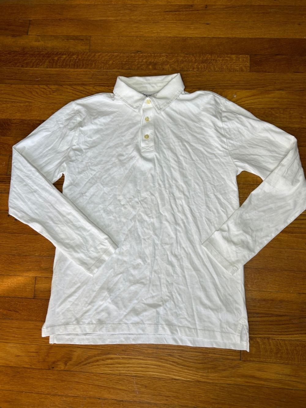 Crewcuts White Button-Down Polo Shirt